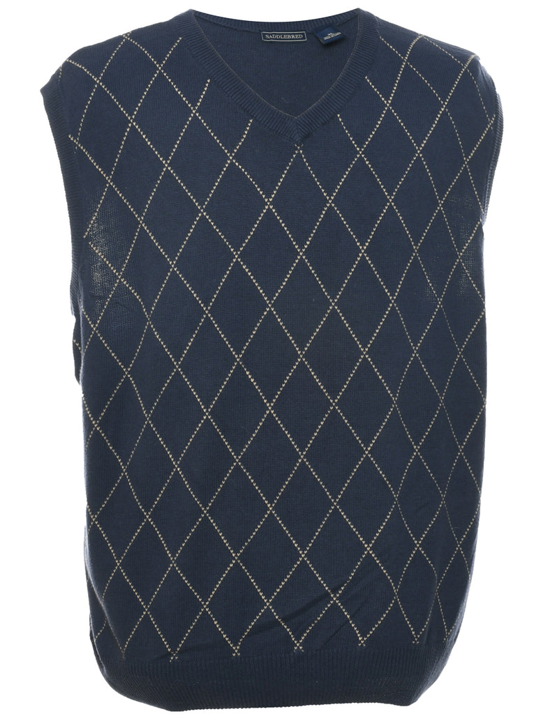 Saddlebred Argyle Sweater Vest - XL