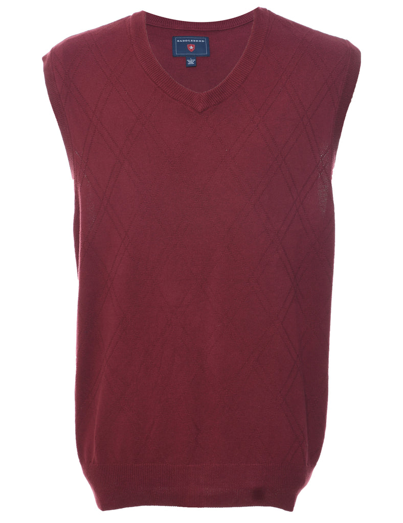 Saddlebred Maroon Vest - L