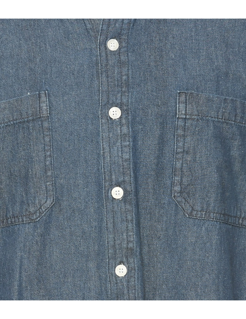 Short Sleeve Denim Shirt - M