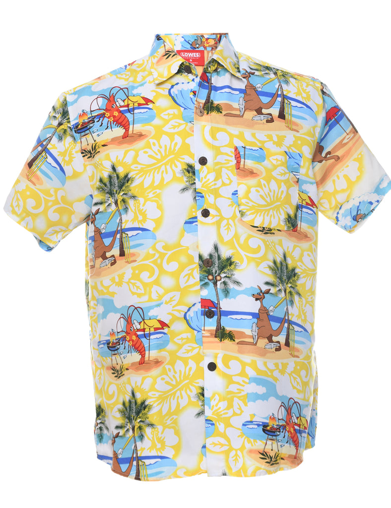 Short Sleeve Hawaiian Shirt - S