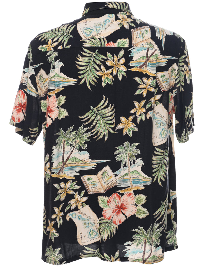 Short Sleeve Hawaiian Shirt - L