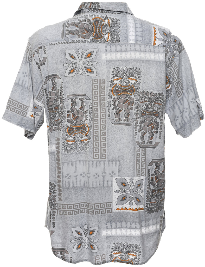 Short Sleeve Hawaiian Shirt - L