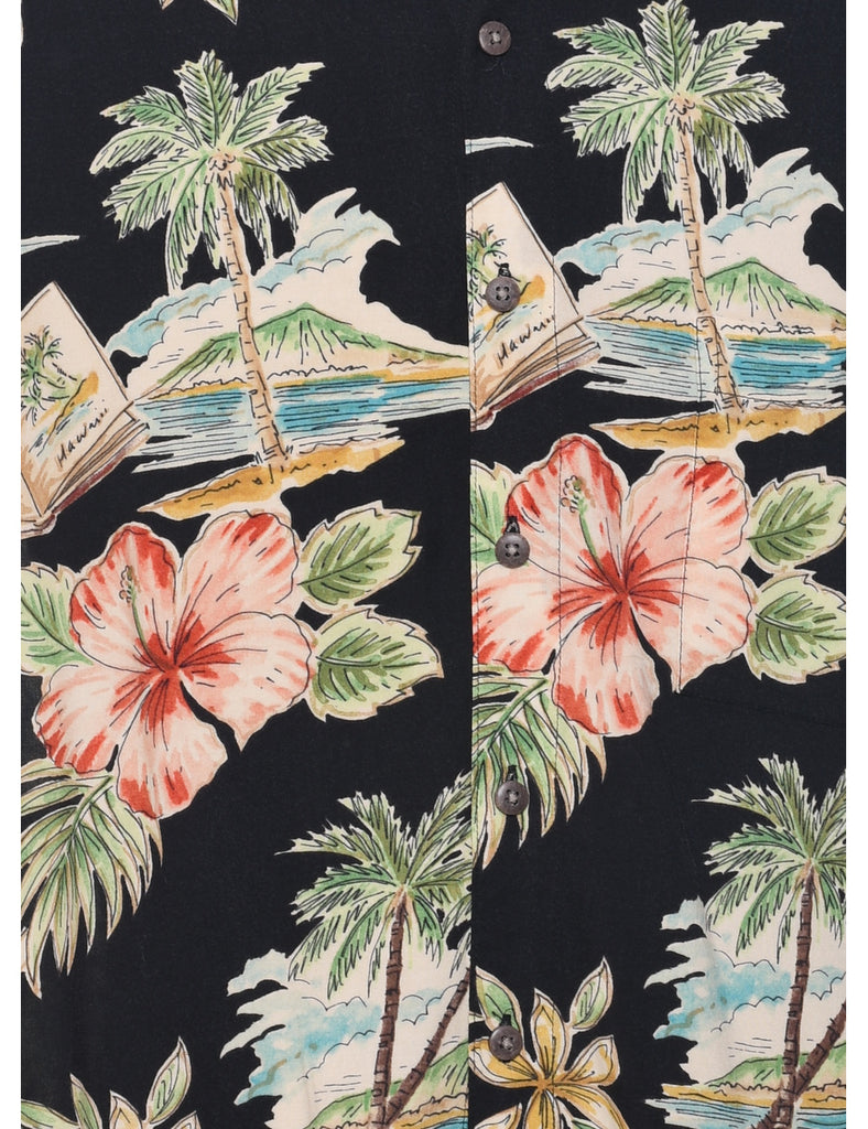 Short Sleeve Hawaiian Shirt - L