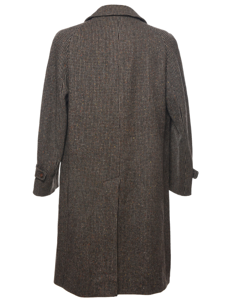 Single Breasted Wool Coat - L