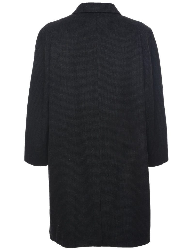 Single Breasted Wool Coat - M