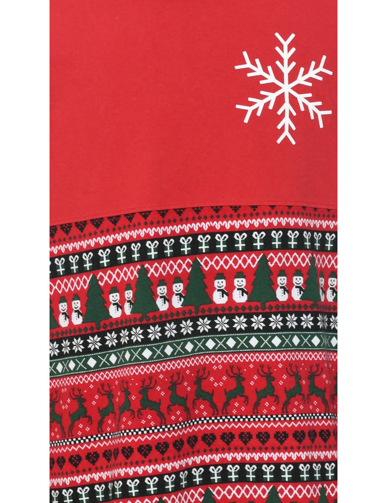 Snowman Christmas Sweatshirt - XL