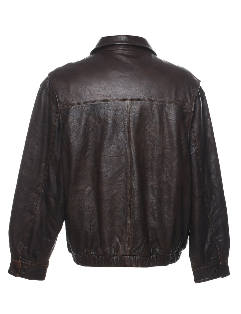 St. John Bay Leather Jacket - L