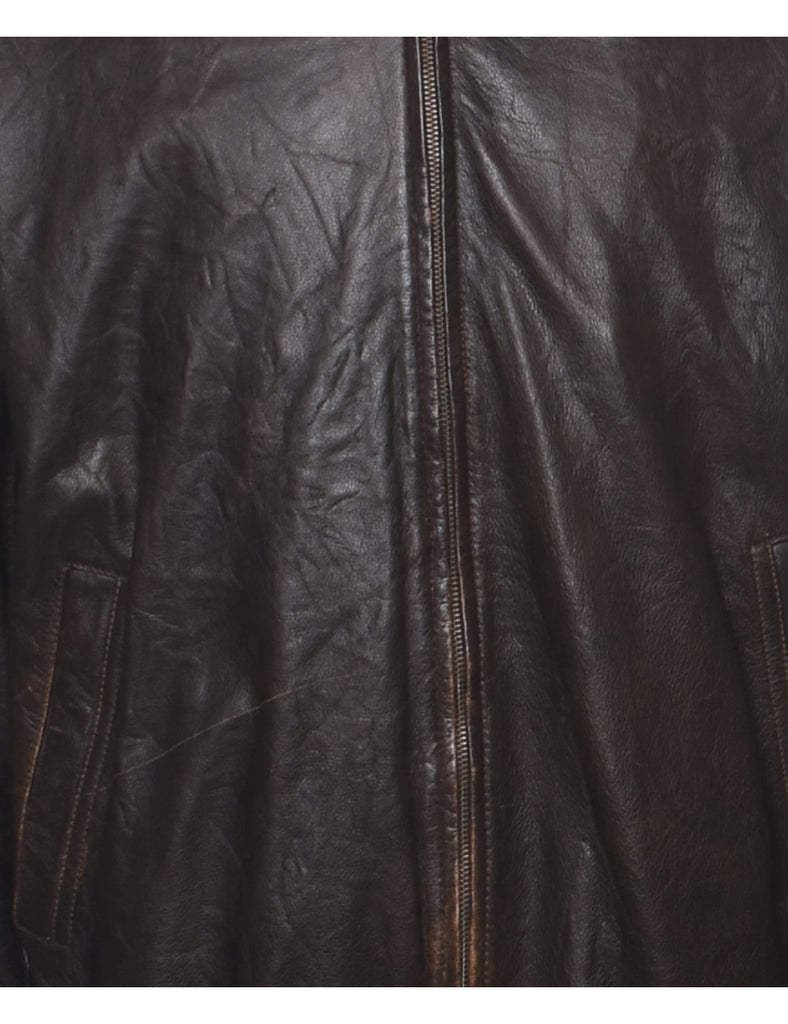 St. John Bay Leather Jacket - L