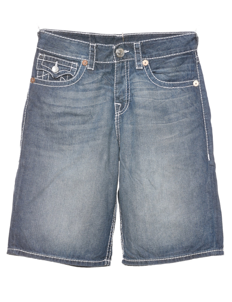 Stone Wash Denim Shorts - W32 L12