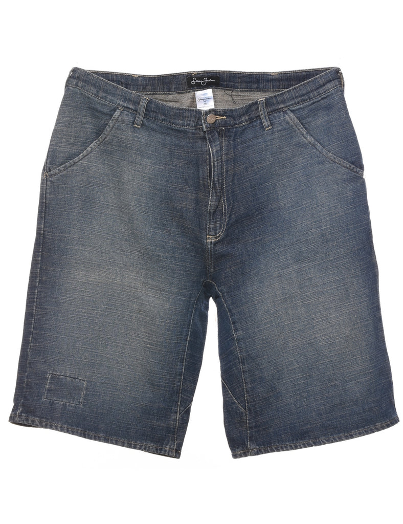 Stone Wash Denim Shorts - W40 L13