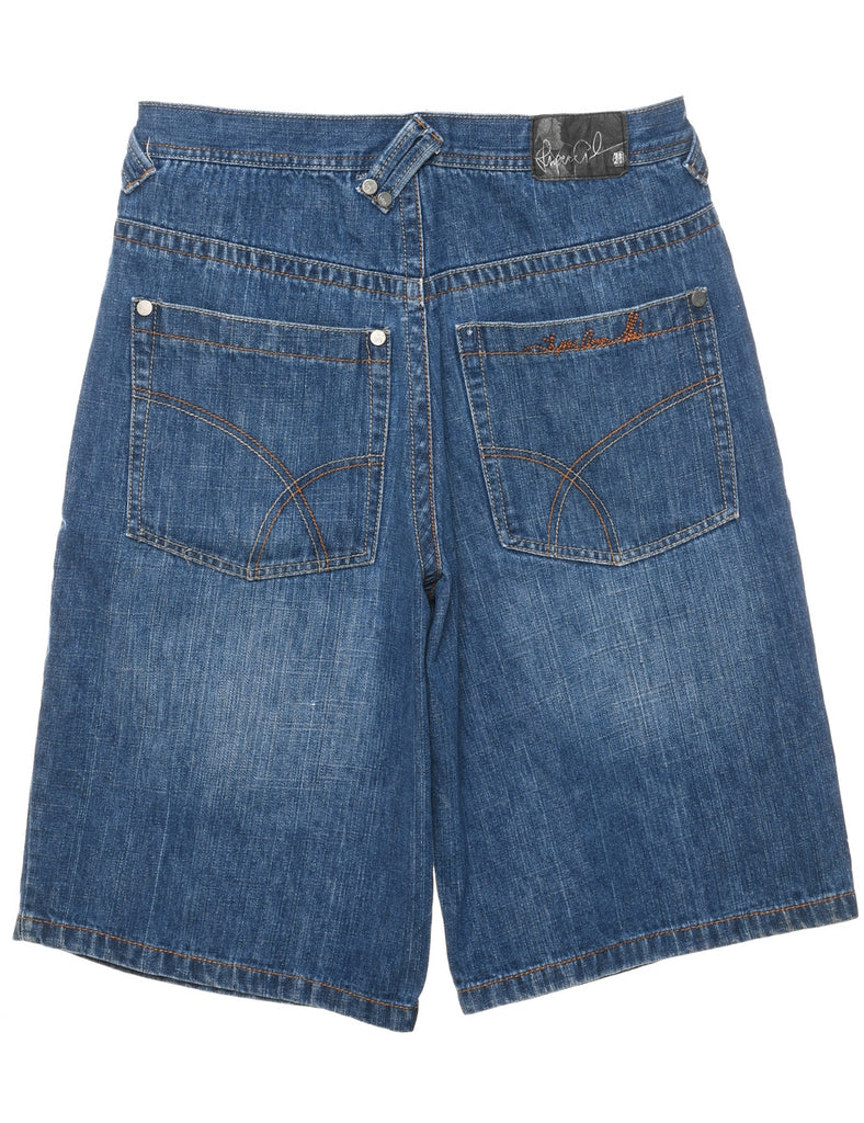 Stone Wash Denim Shorts - W34 L13