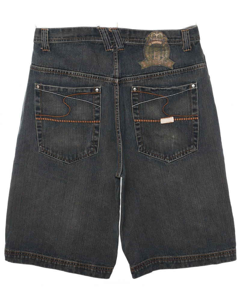 Stone Wash Denim Shorts - W36 L13