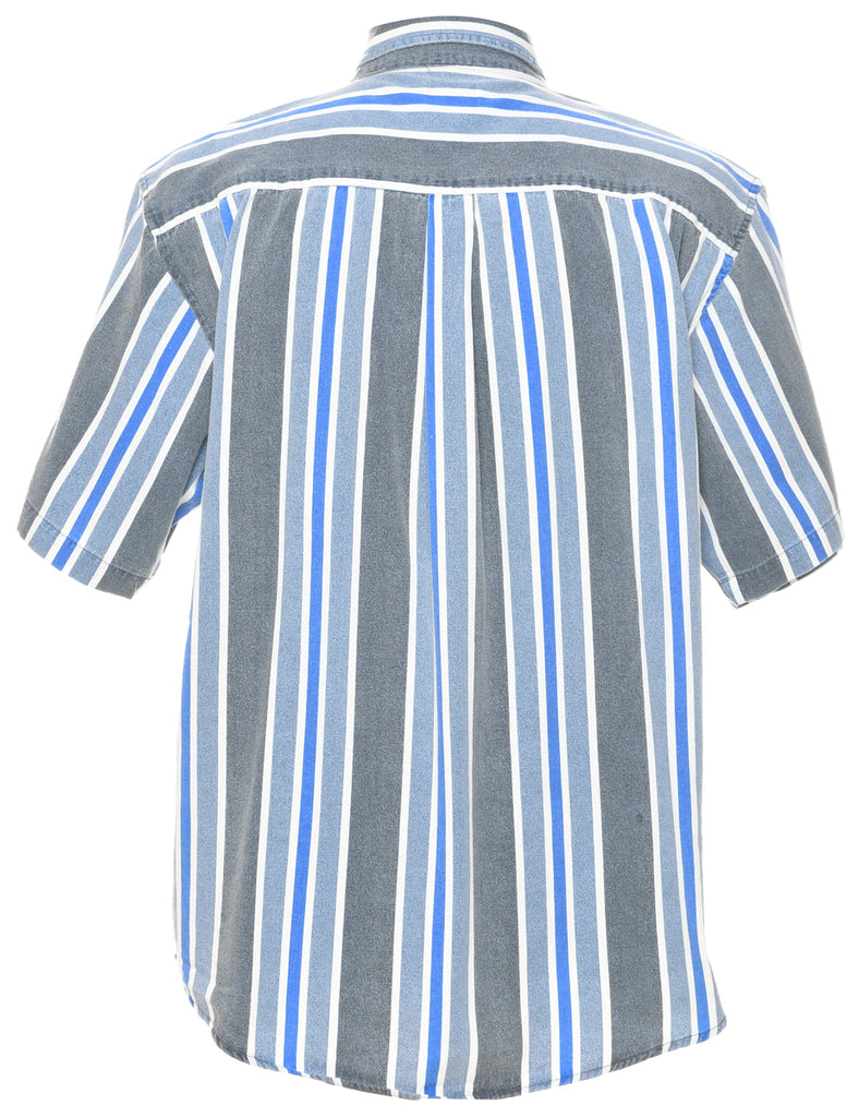 Striped Denim Shirt - M