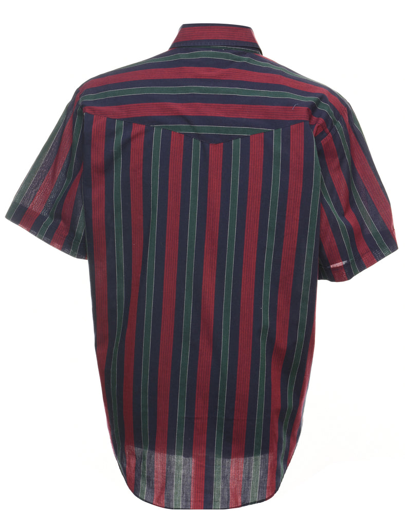 Striped Multi-Colour Western Shirt - L