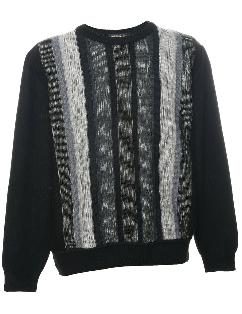 Striped Pattern Jumper - L