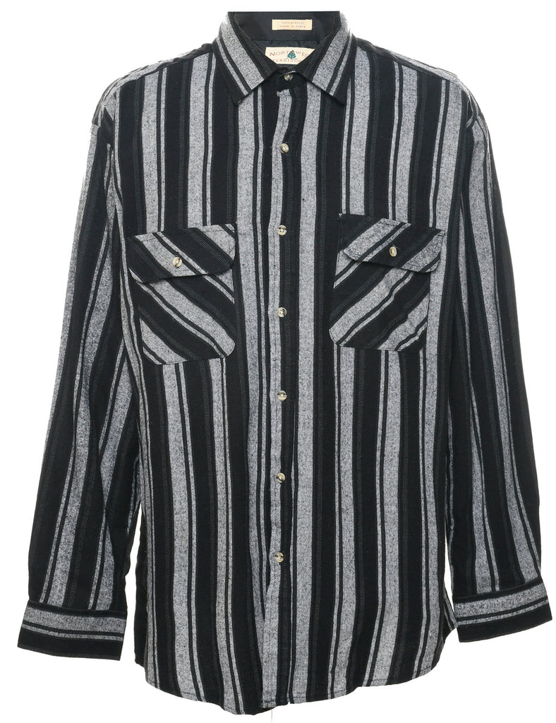 Striped Pattern Shirt - XL