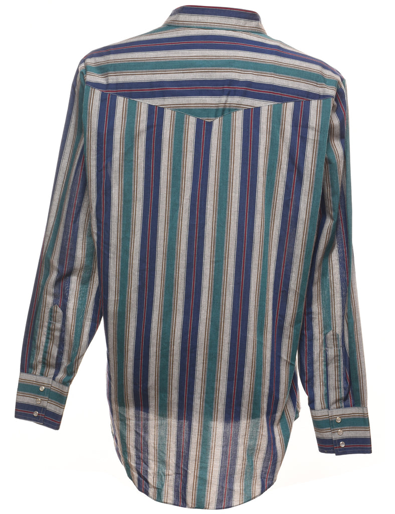 Striped Western Multi-Colour Shirt - L