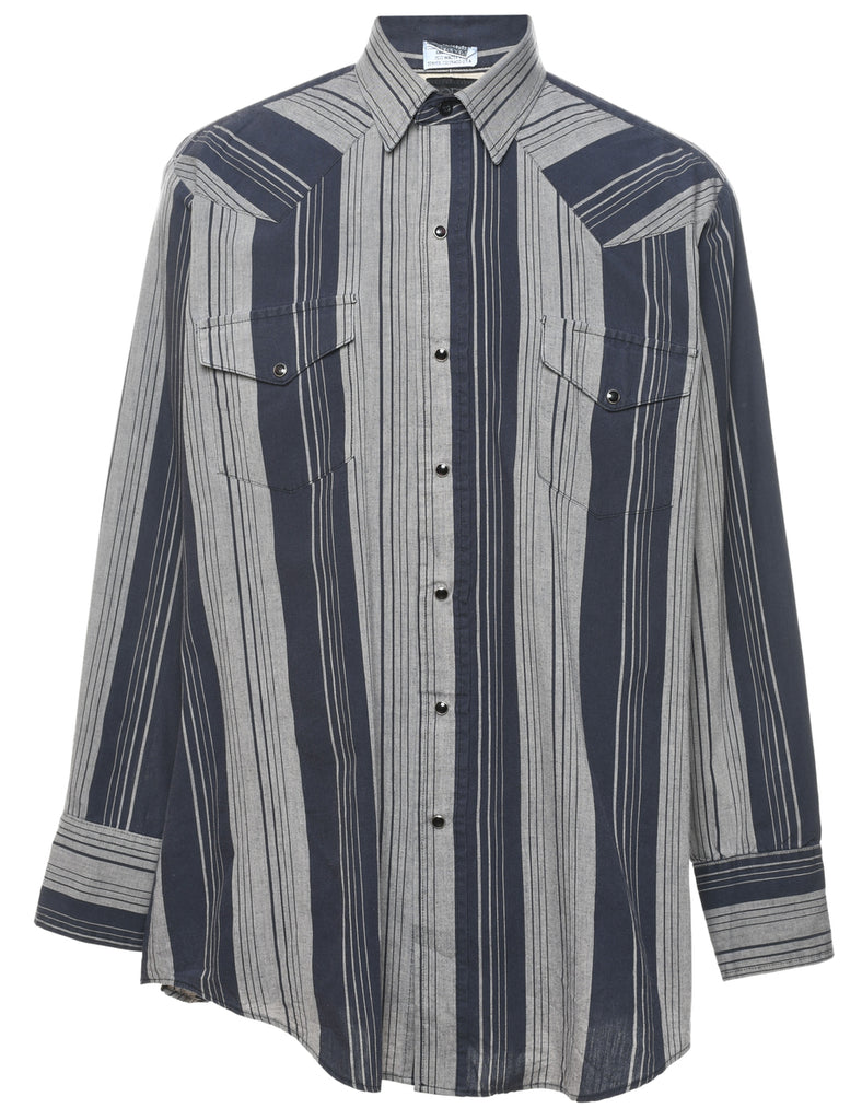 Striped Western Shirt - M