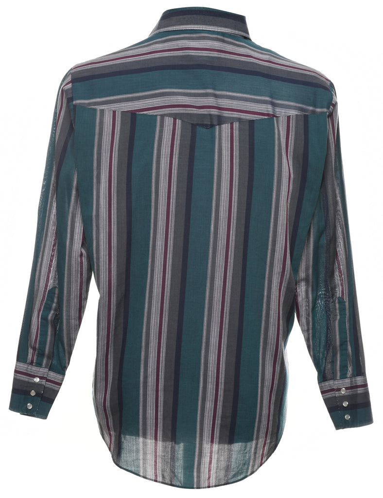 Striped Western Shirt - M