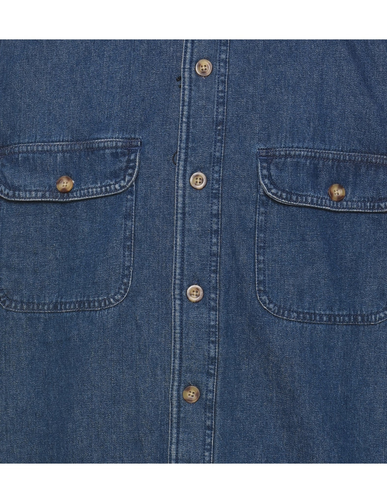 Sun River Dark Wash Denim Shirt - L