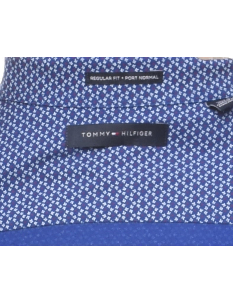 Tommy Hilfiger Blue Patterned Shirt - XL