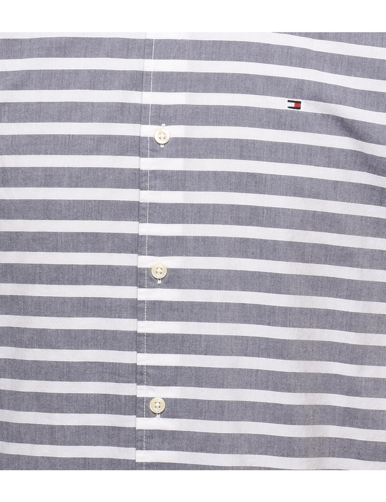 Tommy Hilfiger Grey Striped Shirt - XL