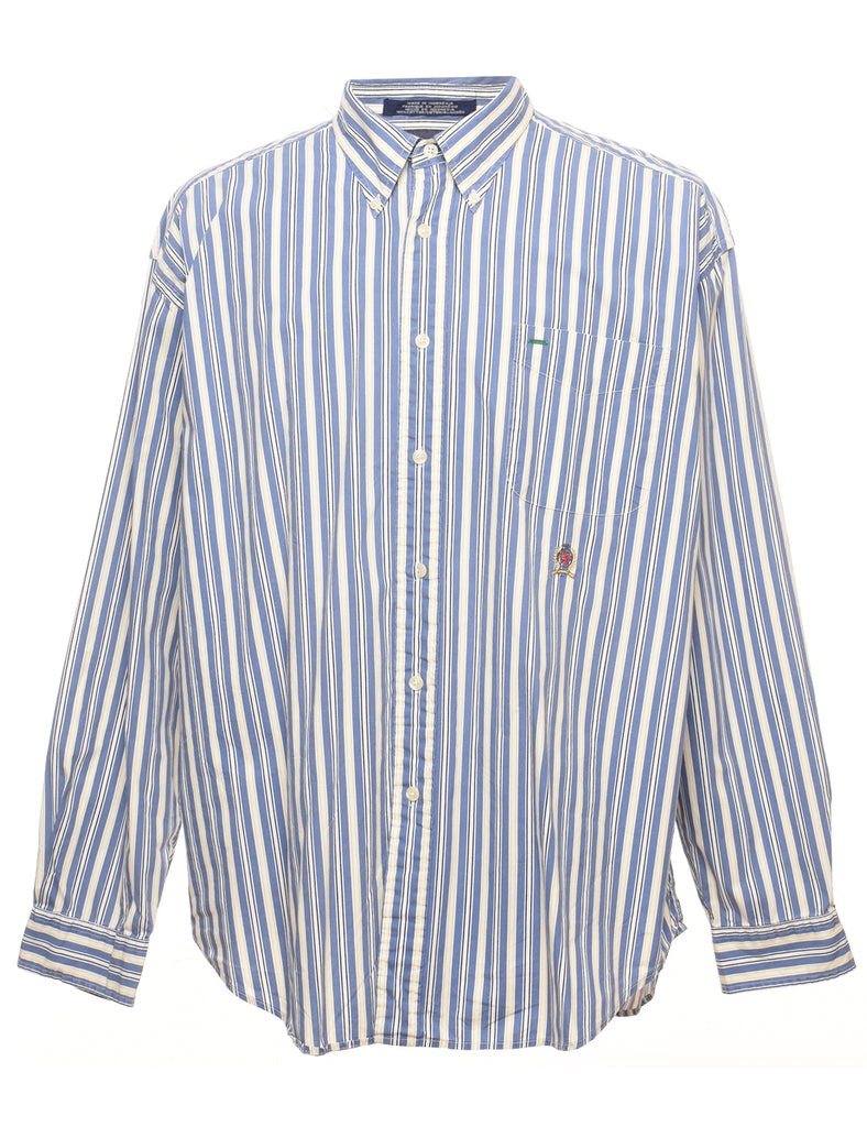 Tommy Hilfiger Striped Blue Shirt - XL