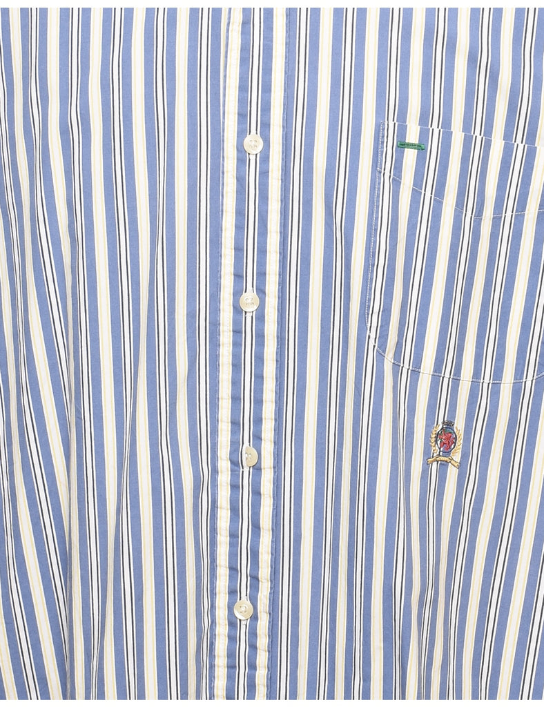 Tommy Hilfiger Striped Blue Shirt - XL