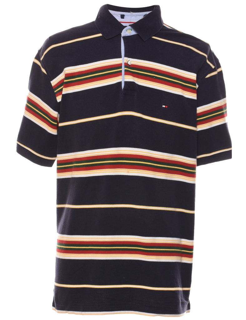 Tommy Hilfiger Striped Multi-Colour Polo Shirt - L