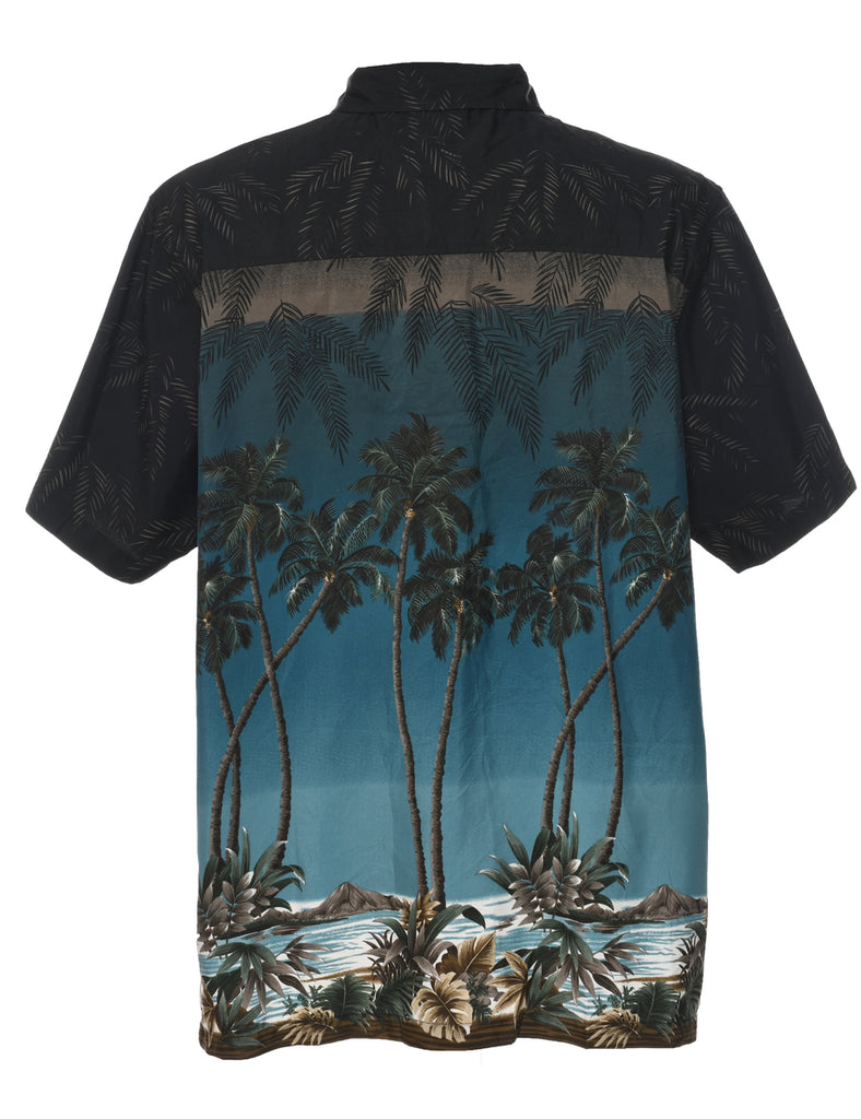 Tropical Print Hawaiian Shirt - XXL