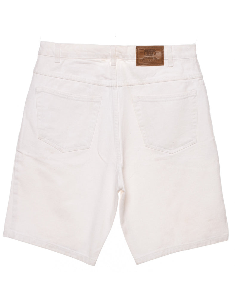 White Denim Shorts - W32 L12