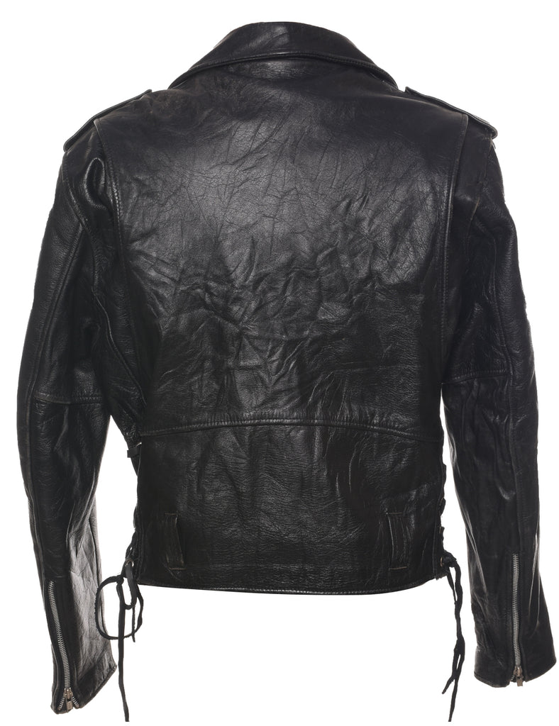 Wilson Biker Style Leather Jacket - M