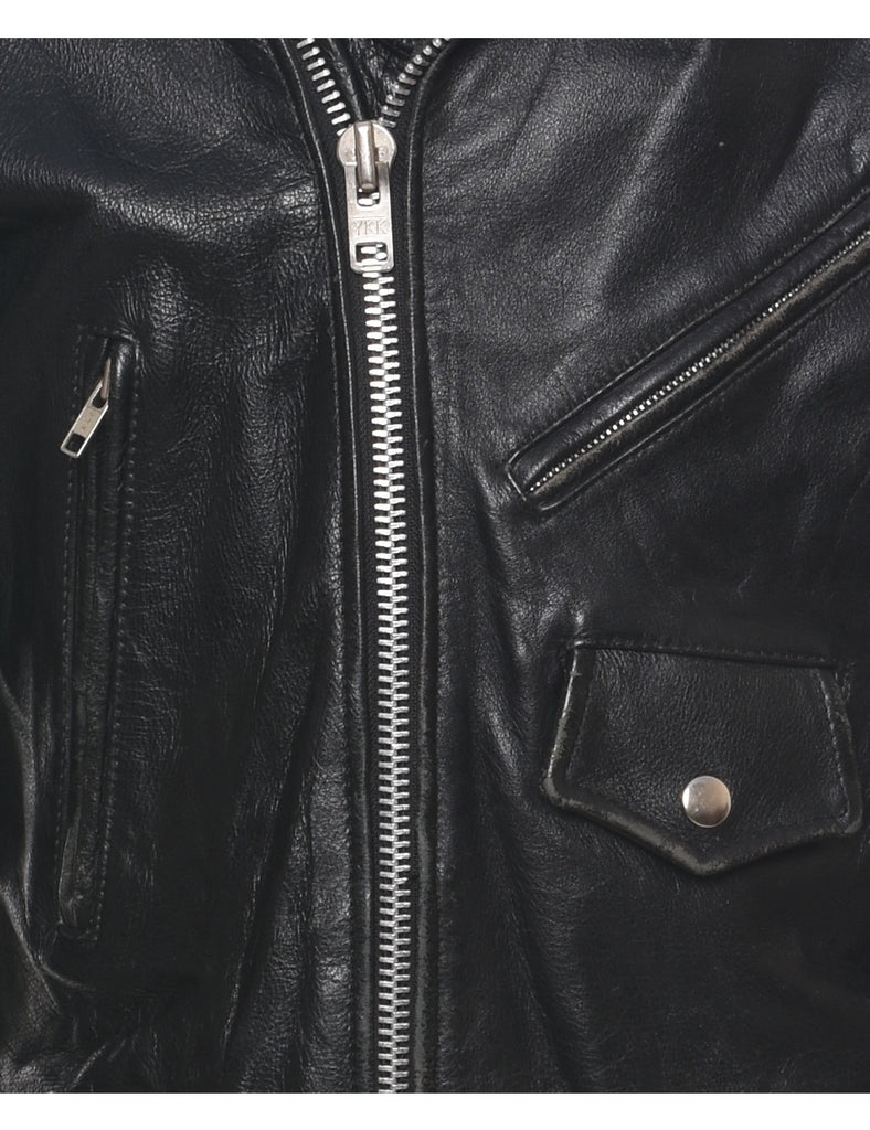 Wilson Biker Style Leather Jacket - M