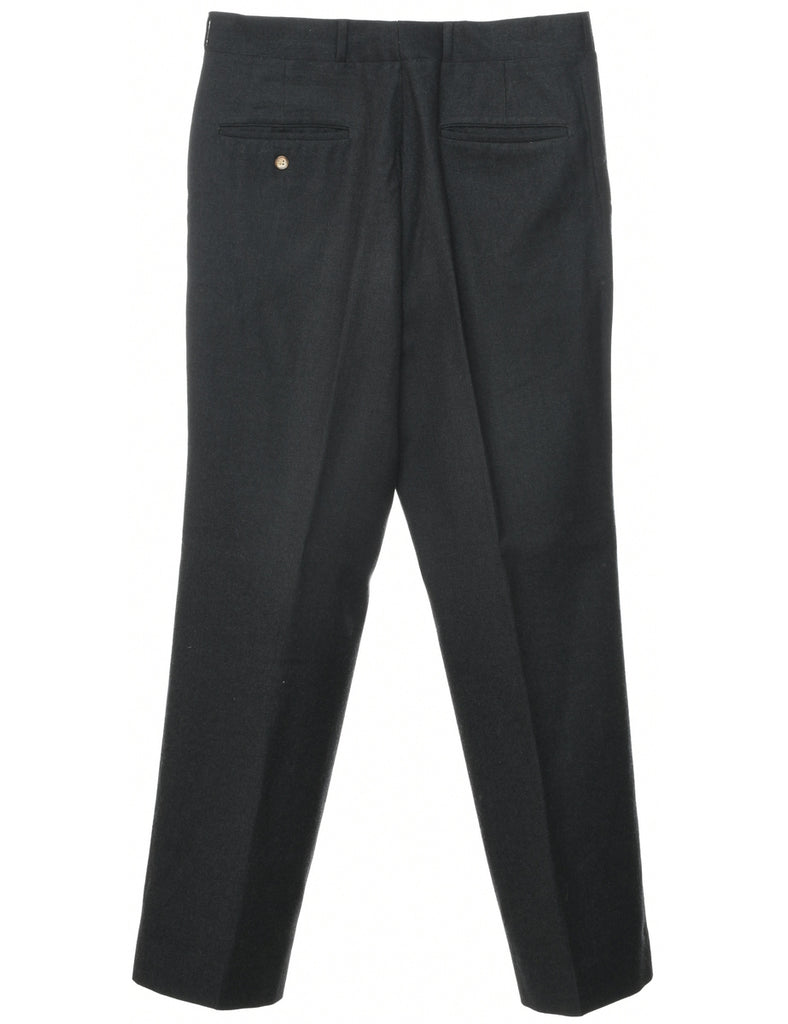 Wool Black Trousers - W33 L31