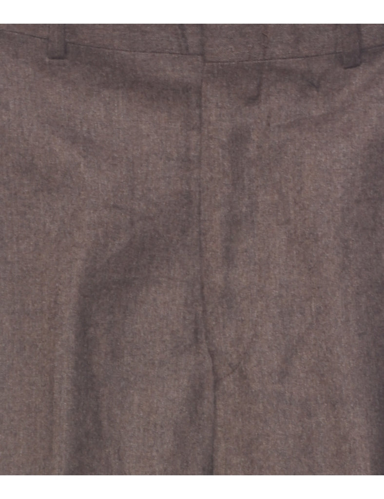 Wool Brown Trousers - W30 L29