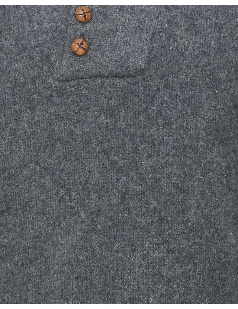 Wool Dark Grey Jumper - M