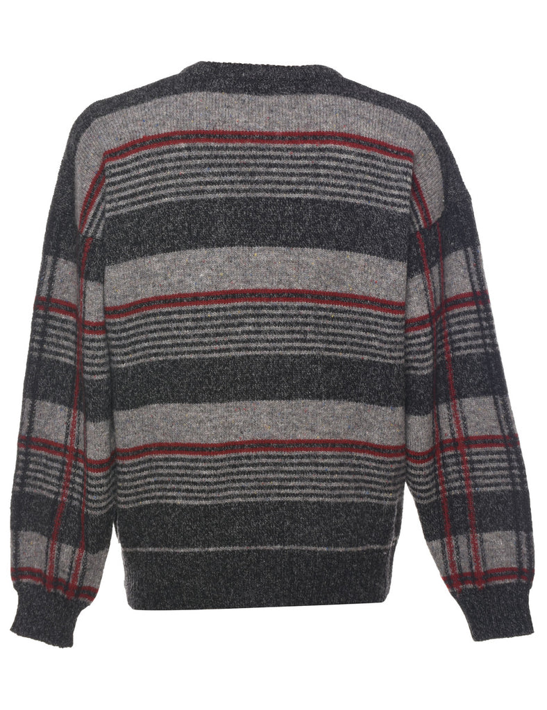 Wool hecked Jumper - L