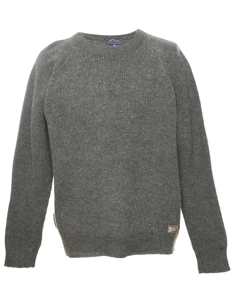 Wool Light Brown Jumper - L