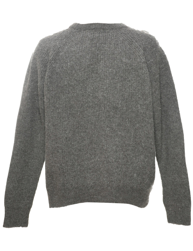 Wool Light Brown Jumper - L