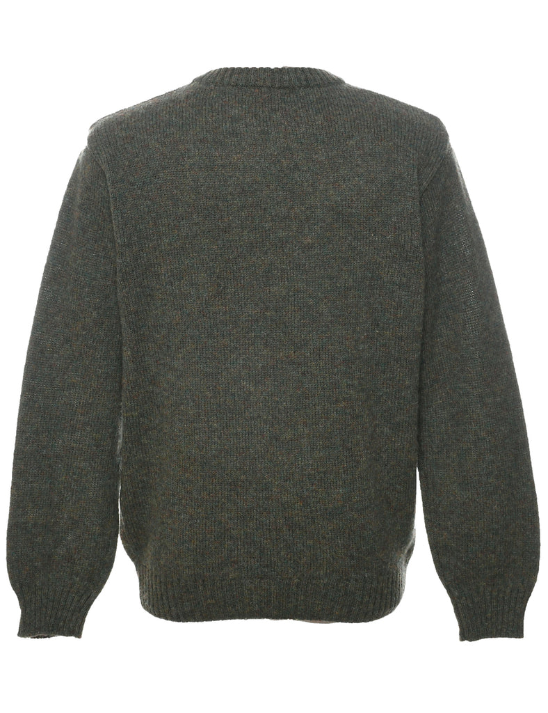 Wool Long Sleeved Jumper - L