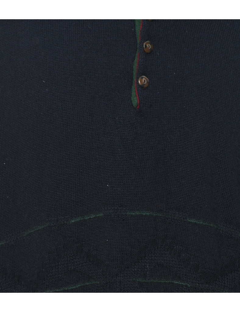 Wool Navy Jumper - XXL