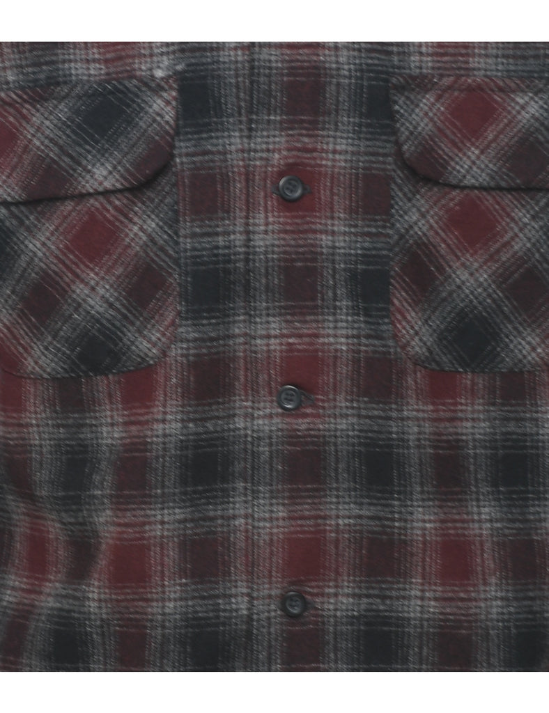 Wool Pendleton Checked 1990s Shirt - S