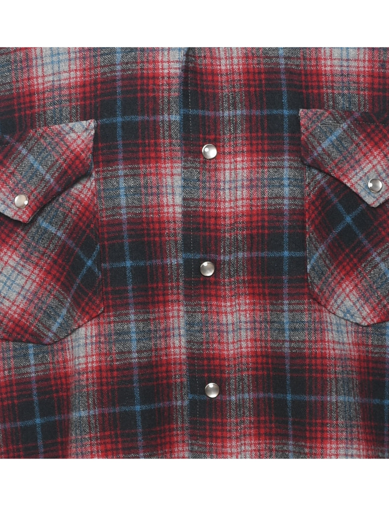 Wool Pendleton Checked Shirt - L