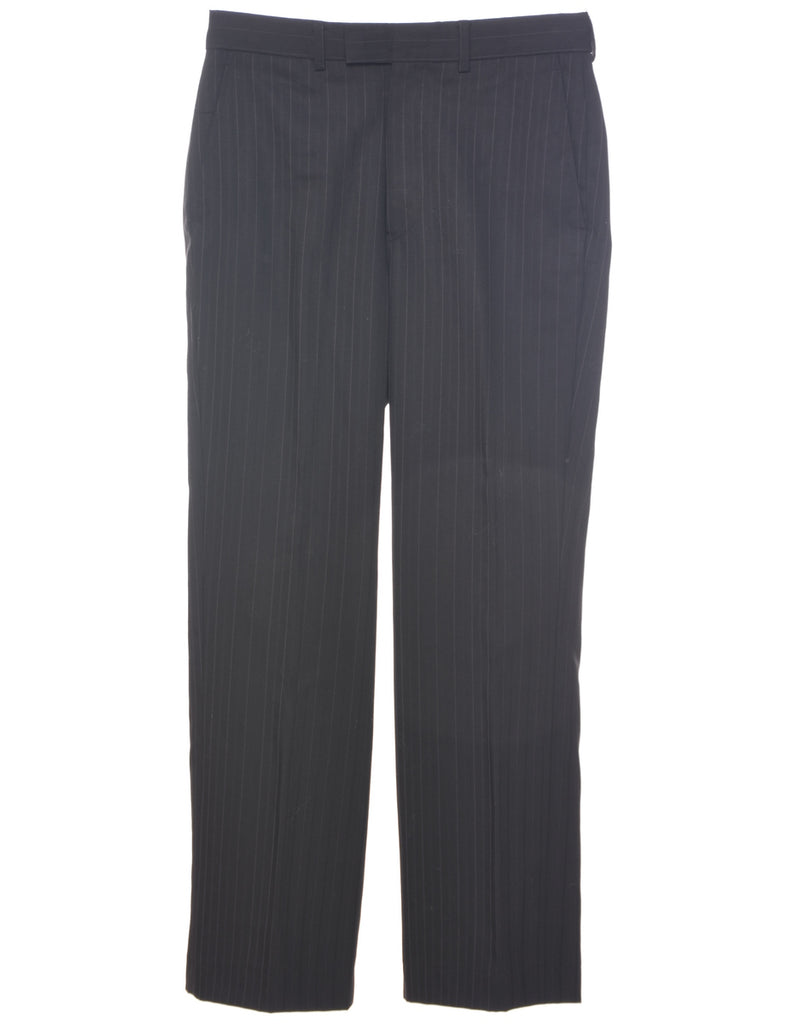 Wool Pinstriped Trousers - W30 L29