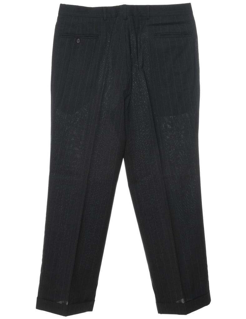 Wool Pinstriped Trousers - W35 L29