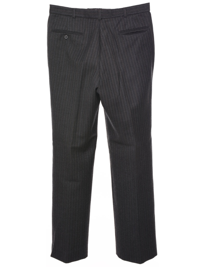 Wool Pinstriped Trousers - W32 L30