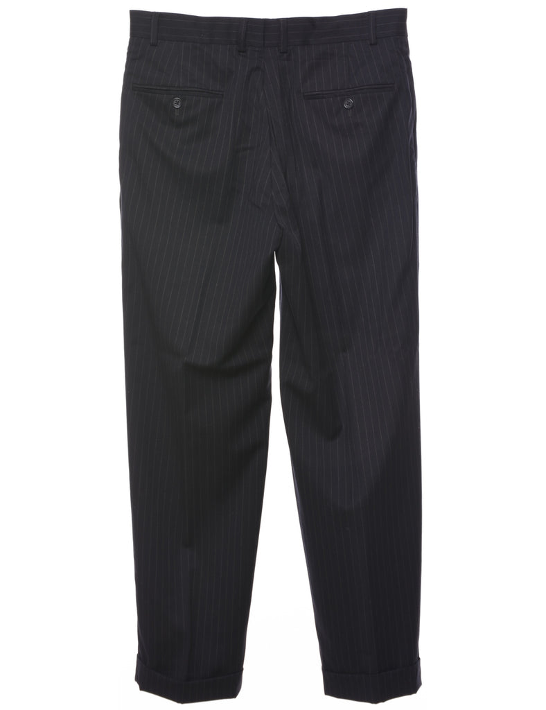 Wool Pinstriped Trousers - W34 L29