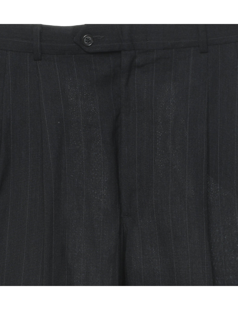 Wool Pinstriped Trousers - W35 L29