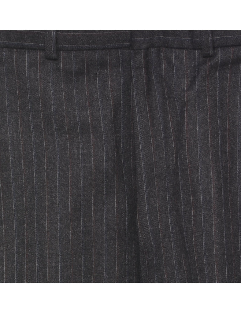 Wool Pinstriped Trousers - W32 L30