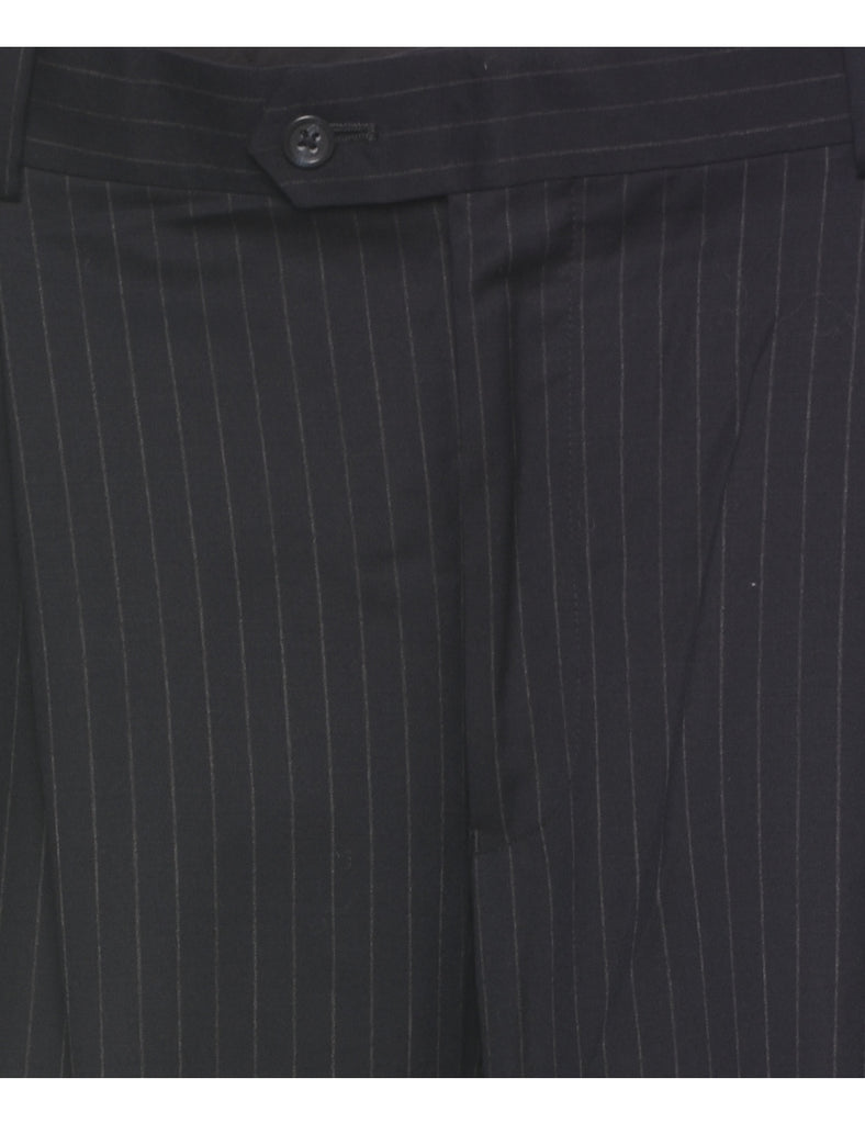 Wool Pinstriped Trousers - W34 L29